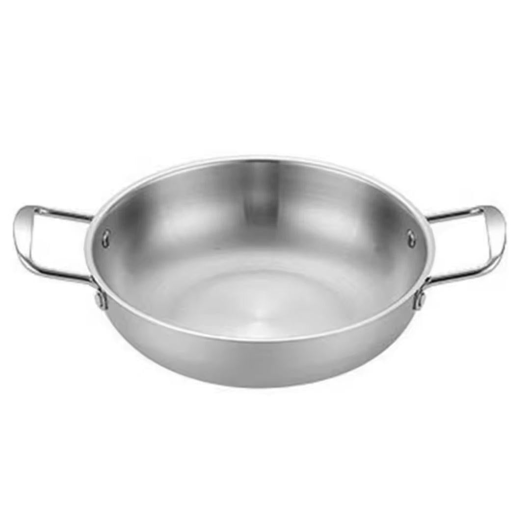New Stainless Steel Deep Pan 28cm