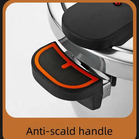 6 Litre Non Explosive Pressure Cooker Nonstick, Induction & Flame Compatible.