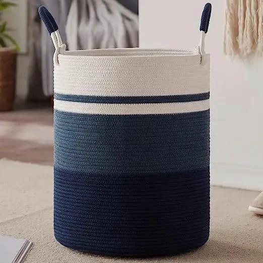 Non Woven Cotton Basket | Large Storage for Toys, Laundry, and Organization Laundry hampers and basket Household Storage Bags