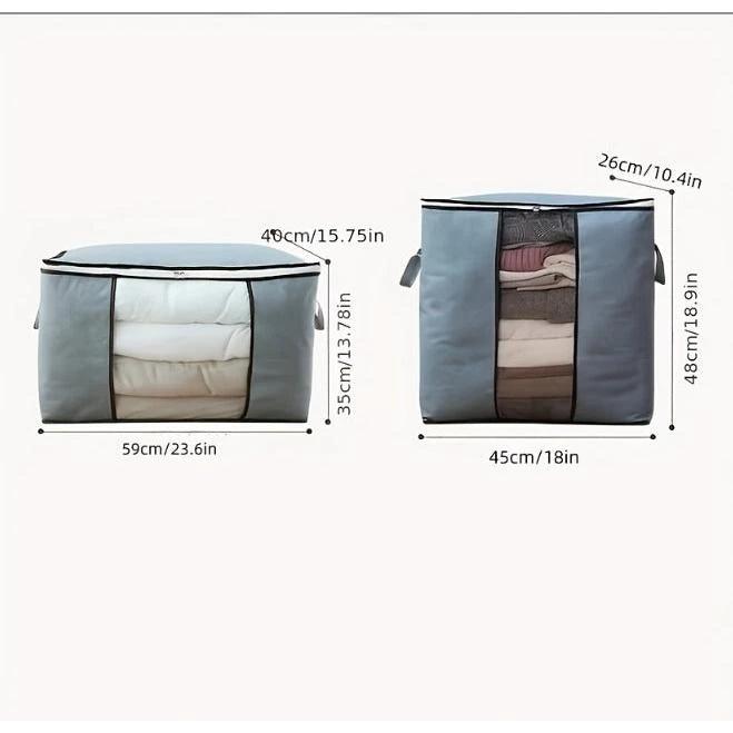 Non-Woven Storage Bag | Multifunctional, Foldable, Large Capacity Closet Organizers Household Storage Bags