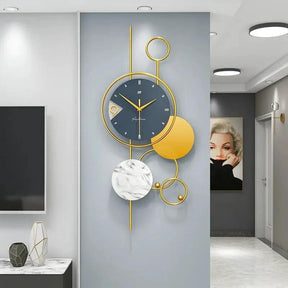 Nordic Fashion Luxury Wall Clock with Silent Sweep and Iron Art Design for Home Decoration Clocks Wall Clocks