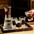 Nordic Glass Water Set 5pcs (4 Glasses + 1 Jug) & 7pcs (6 Glasses + 1 Jug) Tableware Tableware