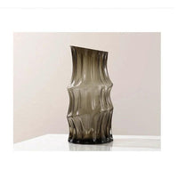 Nordic Heavy Creative Dark Glass Vase 35cm General Home - Decor Vases
