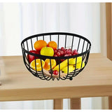 Nordic Minimalist Elegant Heavy Round Metal Fruit Basket