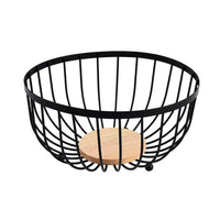 Nordic Minimalist Elegant Heavy Round Metal Fruit Basket kitchen and dinning Kitchen Counter & Beverage Station Organizers