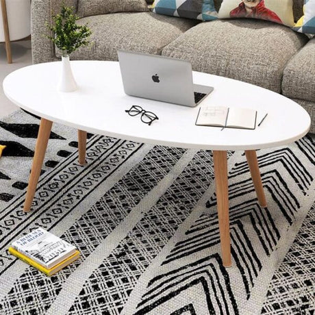 Nordic Oval Table Modern Minimalist Coffee & Side Table for Home & Office.
