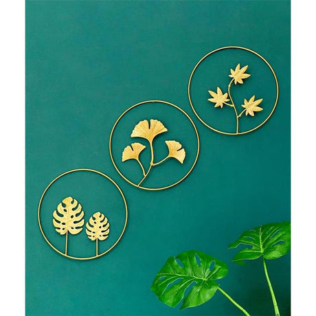 Nordic Style 3 Piece Metal Wall Hanging Decoration | Modern Home Décor for Living Rooms, Bedrooms, and Offices