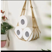 Nordic Style Hanging Cotton Rope Roll Paper Holder Bathroom Accessories