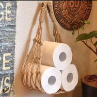 Nordic Style Hanging Cotton Rope Roll Paper Holder Bathroom Accessories
