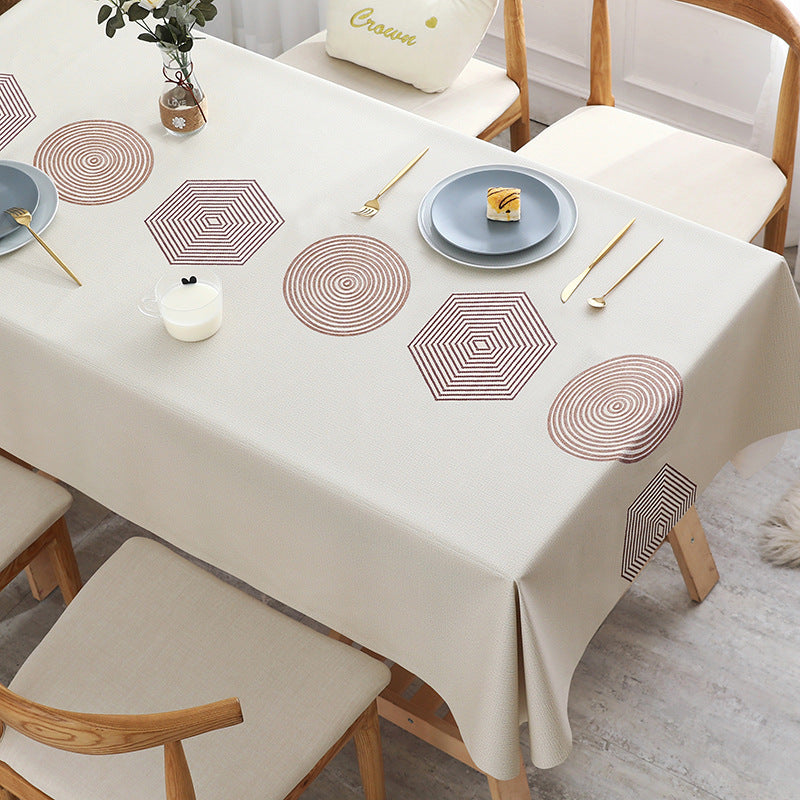 Nordic Style PVC Table Cloth | Elegant & Functional