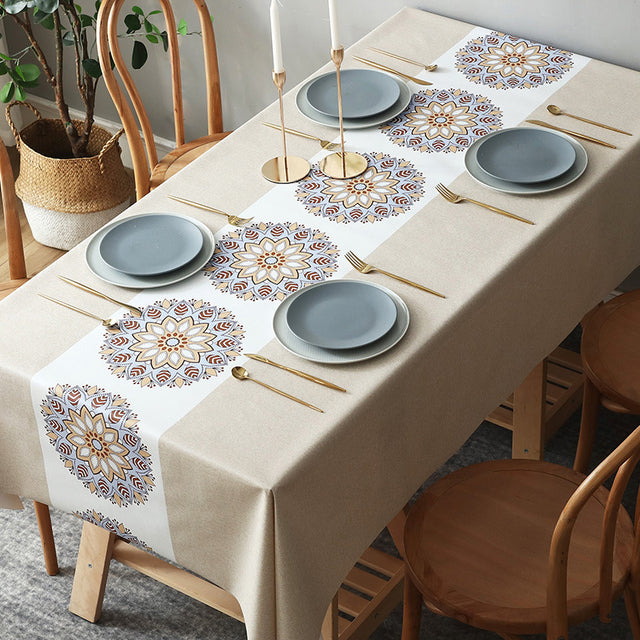 Nordic Style PVC Table Cloth | Elegant & Functional