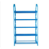 Nunix 5 Tier Plastic Stainless Steel Shoe Rack | MultiColor Options | Bedrooms Entryways Hallways Closets