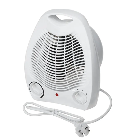 Nunix Room Heater NH01 with 2 Heat Settings and Adjustable Power 1000W or 2000W