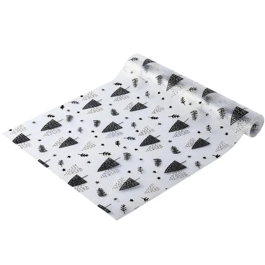 Oil Proof Cabinet Drawer Liners | 45x120cm | 3 Stylish Prints | Easy-to-Clean Shelf Protector Kitchen Linen Kitchen Cabinets