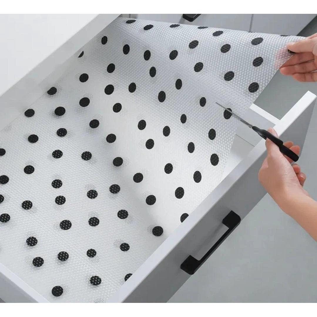 Oil Proof Cabinet Drawer Liners | 45x120cm | 3 Stylish Prints | Easy-to-Clean Shelf Protector Kitchen Linen Kitchen Cabinets
