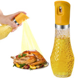 Oil Sprayer 260ml Stainless Steel & Glass Bottle Visible Capacity with Press Control for Healthy Cooking