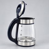 1.7L Glass Electric Kettle with Auto Shut-Off – Clear
