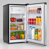 90L Inox Single Door Fridge – Silver
