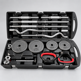 York 58kg Adjustable Dumbbell And Barbell Set Dumbbell And Barbell Set Free Weight Sets