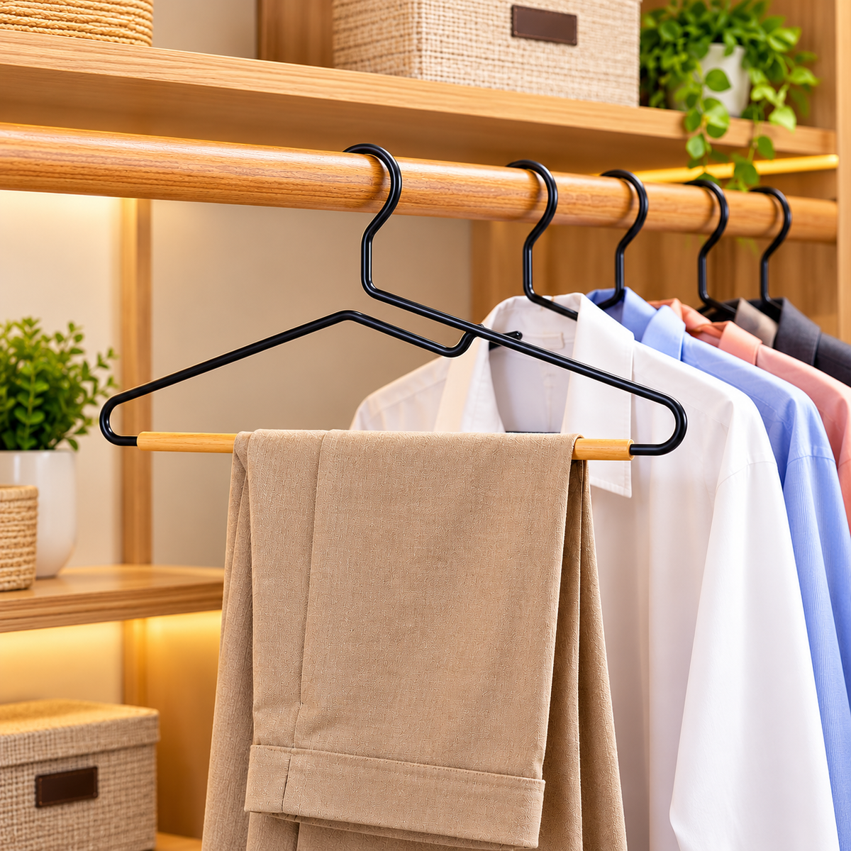 10-Piece Heavy-Duty Metal Clothes Hanger Set Clothes Hanger Hangers