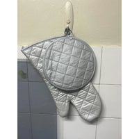Oven Glove & Pot Holder Set Comfortable 100% Cotton Protection Kitchen Linen Kitchen Linens Sets