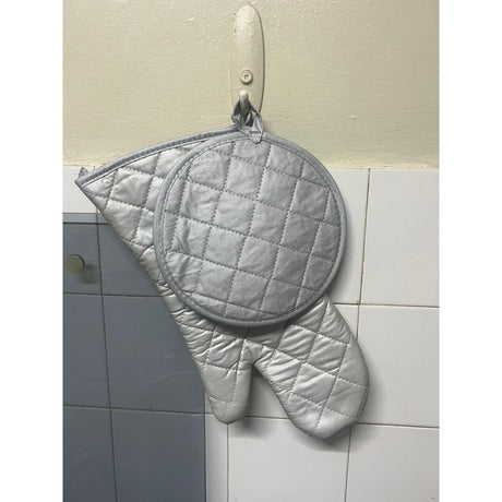Oven Glove & Pot Holder Set Comfortable 100% Cotton Protection