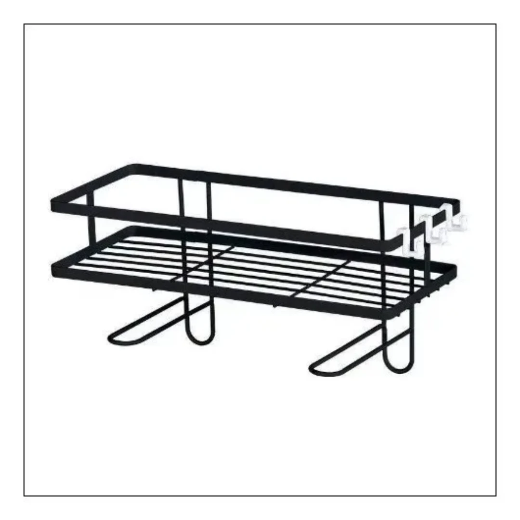 Over the Toilet Storage Rack with Hooks Space Saving Bathroom Organizer Bathroom organiser Over-the-Toilet Caddies