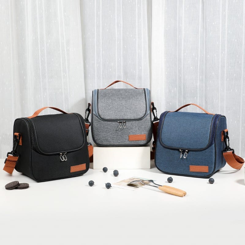 Oxford Thermal Insulated Lunch Bag Thickened Material, Portable Cooler Bag for Work, School, and Travel.