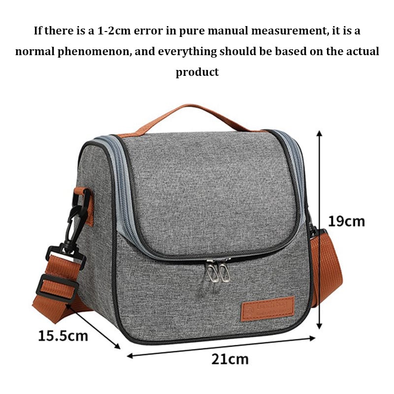 Oxford Thermal Insulated Lunch Bag Thickened Material, Portable Cooler Bag for Work, School, and Travel.