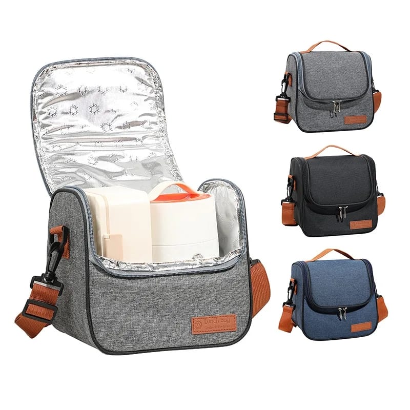 Oxford Thermal Insulated Lunch Bag Thickened Material, Portable Cooler Bag for Work, School, and Travel.