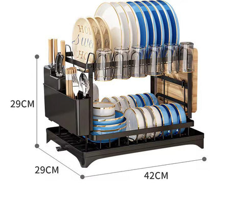 2 Tier Dish Rack Furaha Finds 