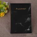 PU Leather Passport Cover with Marble Effect – 20 × 14 cm Passport cover Travel Wallets