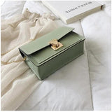 PU Leather Sling Bags with Chain Straps |Stylish Crossbody Bag for Women, Available in Black, White, and Green (17x13x6cm)