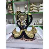 Pair Swan Home Decor Resin Figurine Sculpture | Elegant Decorative Statue | White, Black, Blue