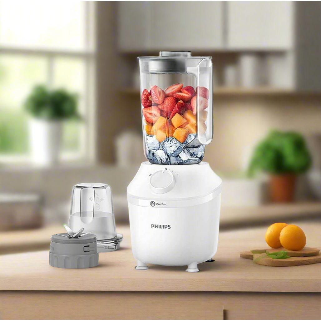 Philips Blender 3000 Series 450W High Performance Blender with 1L Jar and Mill