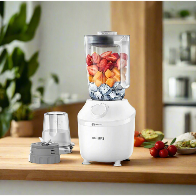 Philips Blender 3000 Series 450W High Performance Blender with 1L Jar and Mill