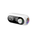 Portable Digital Alarm Clock with Bluetooth Speakers USB Charging Table Clock for Bedroom & Travel Alarm Clocks