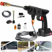Portable High Power Cordless Car Wash Machine with 2 Nozzles and Double Rechargeable Batteries 48V 12000mAh Car accessories Vehicle Cleaning