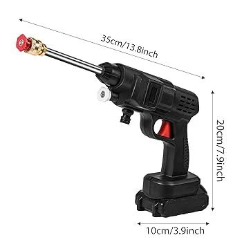 Portable High Power Cordless Car Wash Machine with 2 Nozzles and Double Rechargeable Batteries 48V 12000mAh Car accessories Vehicle Cleaning