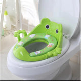 Portable Kids Toilet Seat with Side Handles and Soft Cushion for Safe and Comfortable Potty Training