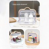 Portable Plastic Bread Storage Box with Roll Up Lid Durable Acrylic Bread Keeper for Fresh Storage