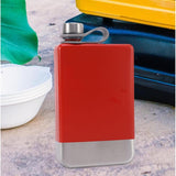 Portable Stainless Steel Whisky Hip Flask Red