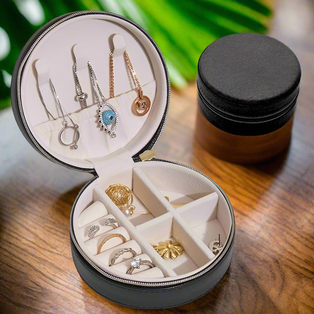 Portable Travel Storage Organizer Jewelry Case