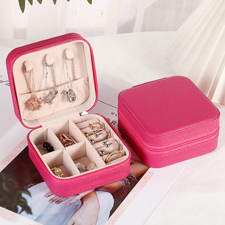 Portable Travel Storage Organizer Jewelry Case