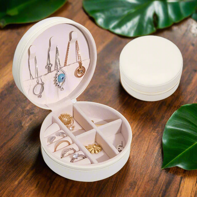 Portable Travel Storage Organizer Jewelry Case