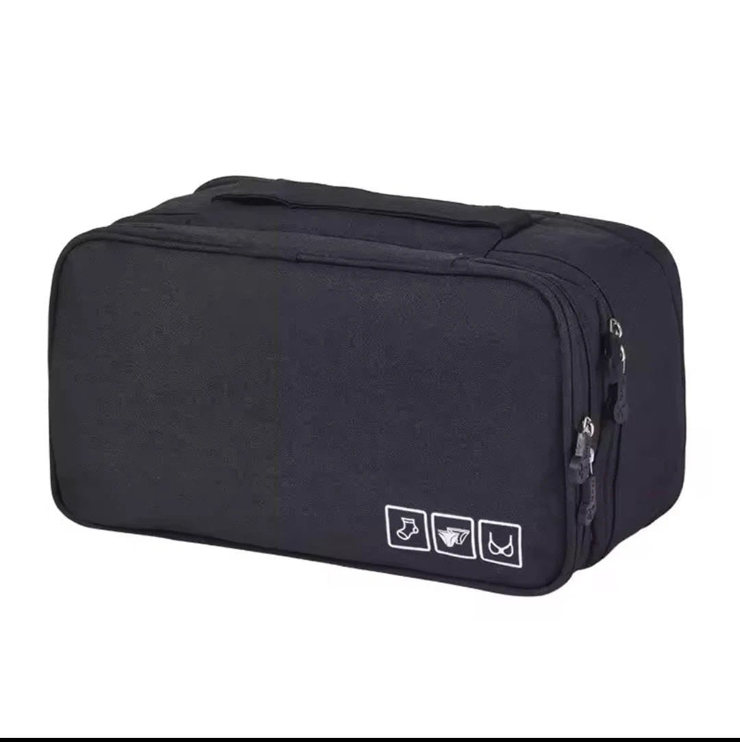 Portable Travel Undergarment Organizer – Multi-Compartment Storage Pouch for Bras, Panties & Toiletries (Large Size) Travel Accessories Travel Pouches
