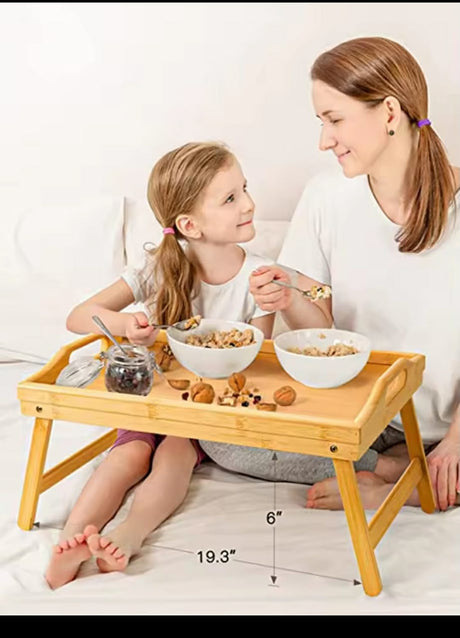 Portable and Foldable Outdoor Wooden Table ideal for Breakfast Serving