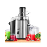 Power Juicer 850W | Stainless Steel Centrifugal Juice Extractor with Large 65mm Feed Chute | for Whole Fruits & Vegetables
