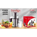Power Juicer 850W | Stainless Steel Centrifugal Juice Extractor with Large 65mm Feed Chute | for Whole Fruits & Vegetables