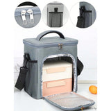 Premium 2-Compartment Insulated Lunch Bag Spacious, Crossbody Cooler Design Ideal for Work, Office & Outdoor Use